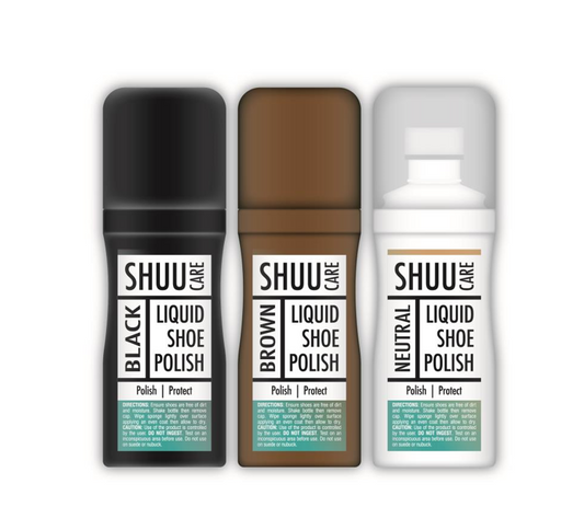 Rapide Shuu Liquid Shoe Polish Assorted Colours 2236 (Parcel Rate)