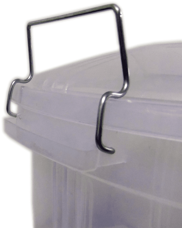 Clear Plastic Storage Bin Bucket with Lid 70 Litre AK557 (Big Parcel Rate)