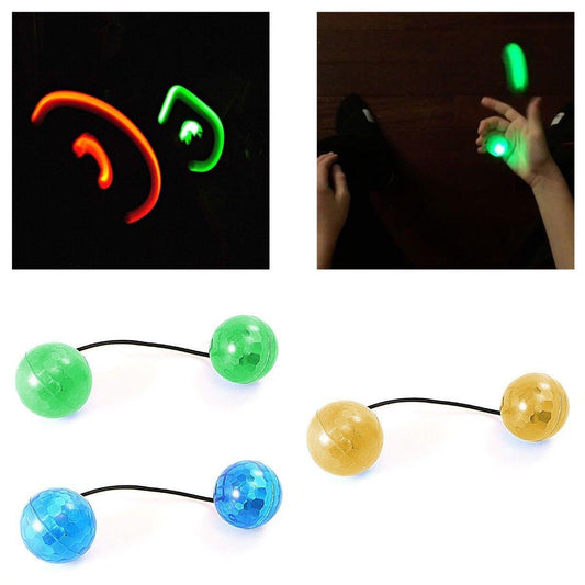 Thumb Chucks Detachable LED Luminous Light Fidget Toy Hand Stress Yoyo Ball 5224 (Parcel Rate)