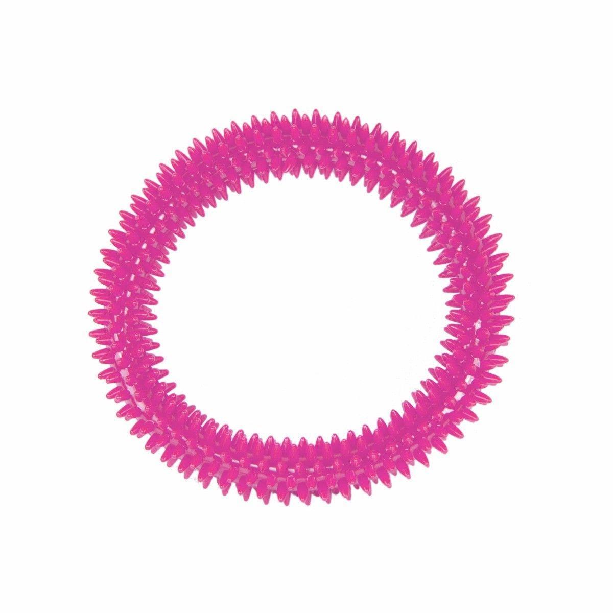 Pet Dog Toy Dental Chew Ring Assorted Colours 0057 (Parcel Rate)