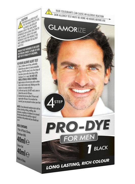 Men’s Black Hair Dye No.1 Long Lasting Rich Colour 310998 (Parcel Rate)