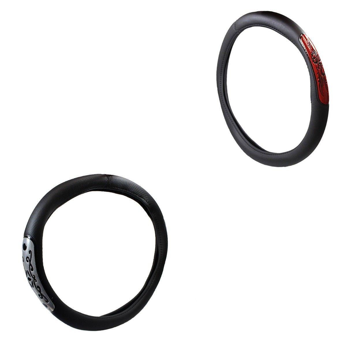 Steering Wheel Cover Fits Most Cars 14-15.1/2'' Just Stretch Over Steering Wheel   2178 (Parcel Rate)p