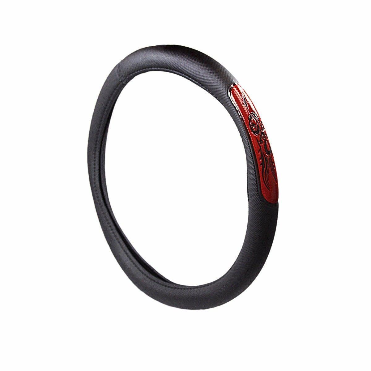 Steering Wheel Cover Fits Most Cars 14-15.1/2'' Just Stretch Over Steering Wheel   2178 (Parcel Rate)p