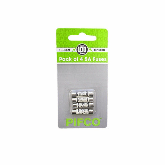 PIFCO 5A Fuses Pack of 4 ELA1157 (Large Letter Rate)