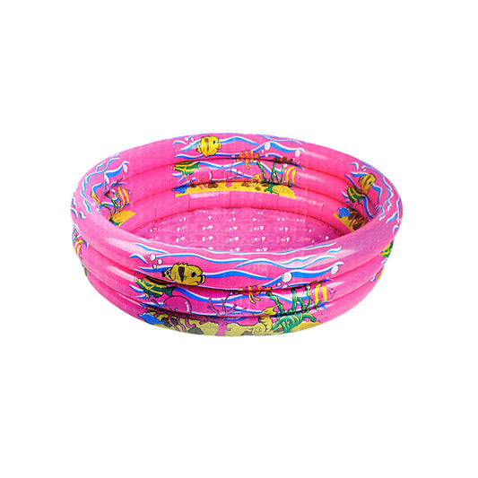 3 Ring Pool Plastic Indoor Outdoor Inflatable Kids Paddle Pool 2656 (Parcel Rate)