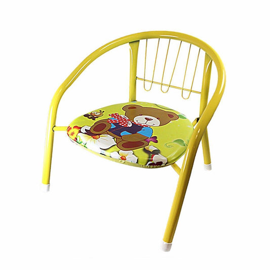 Metal Cushioned Children's Chair 35 cm Assorted Colours 0951 A (Big Parcel Rate)