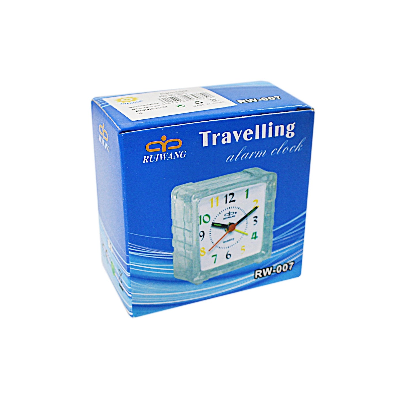 Small Mini Travel Office Square Quartz Bedside Desk Travelling Alarm Clock 6.5 x 7 x 3.5cm 3075 (Parcel Rate)