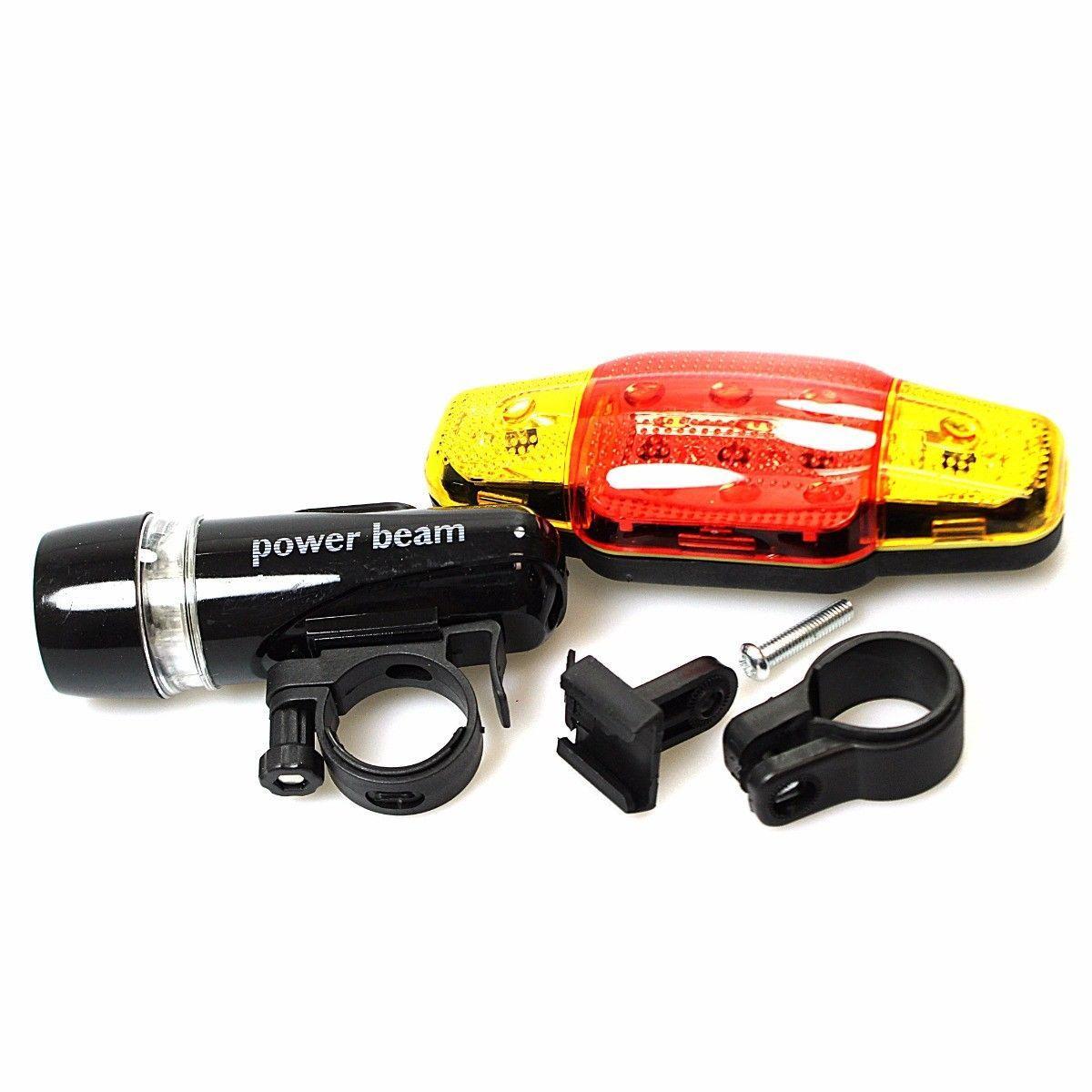 Bicycle Bike Front and Back Light Set 0526 (Parcel Rate)