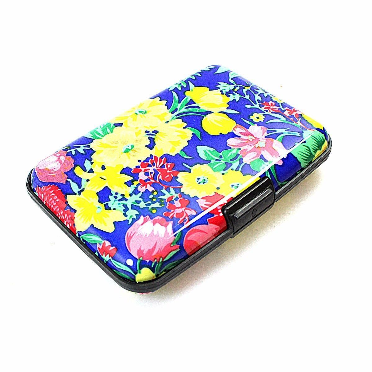 Aluminium Plastic Card Holder Wallet with Printed Design Assorted Designs 0023 (Large Letter Rate)