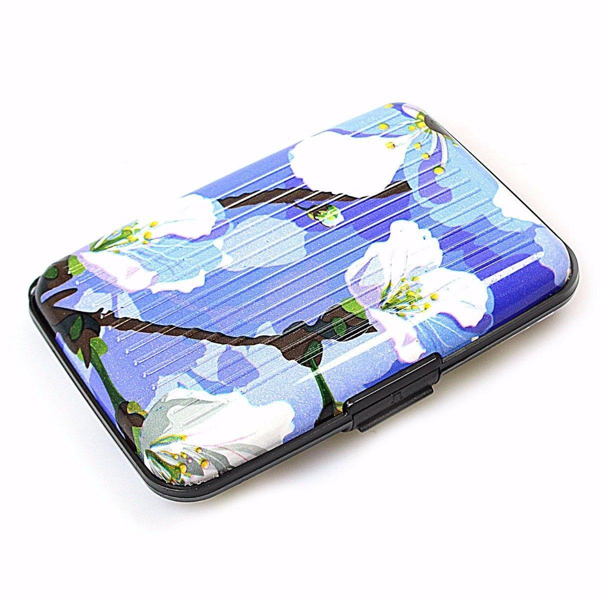 Aluminium Plastic Card Holder Wallet with Printed Design Assorted Designs 0023 (Large Letter Rate)