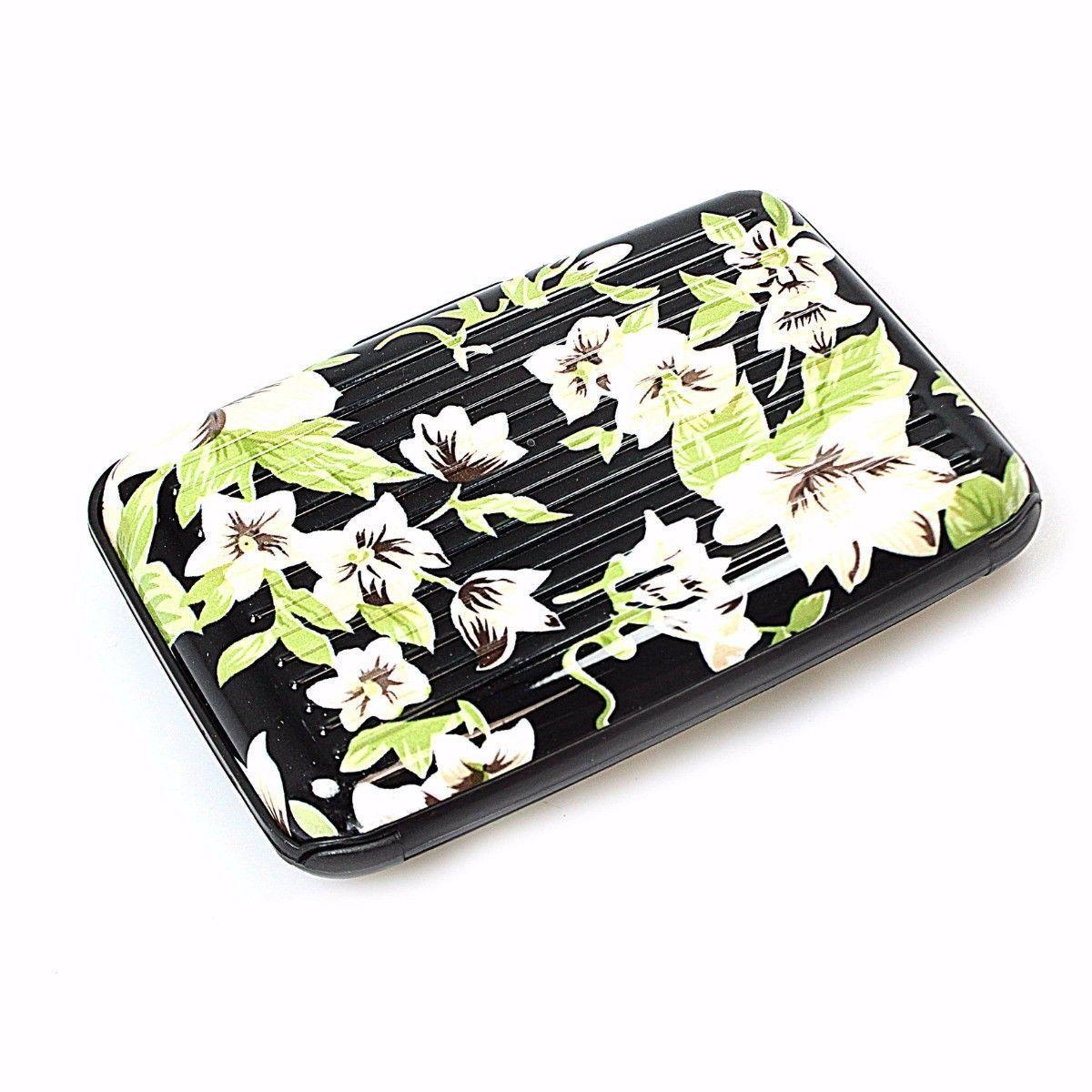 Aluminium Plastic Card Holder Wallet with Printed Design Assorted Designs 0023 (Large Letter Rate)