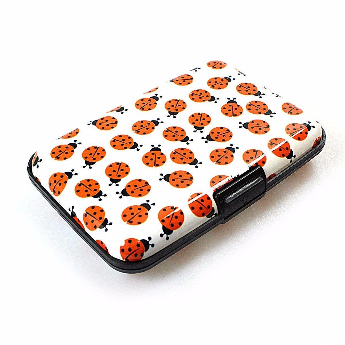 Aluminium Plastic Card Holder Wallet with Printed Design Assorted Designs 0023 (Large Letter Rate)