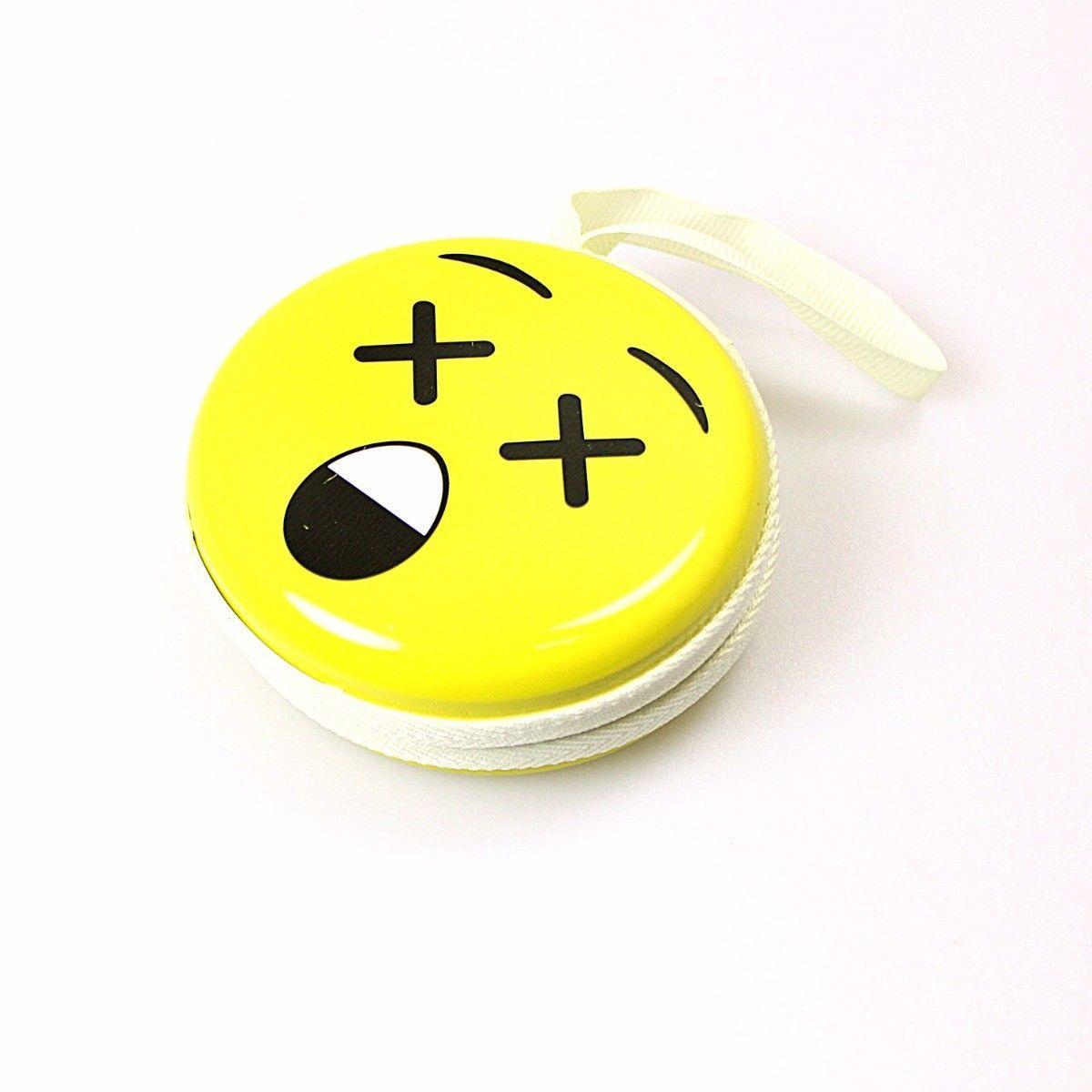 Emoji Face Earphone Coin Pouch 7.5 x 7 cm Assorted Designs 4496 A (Large Letter Rate)