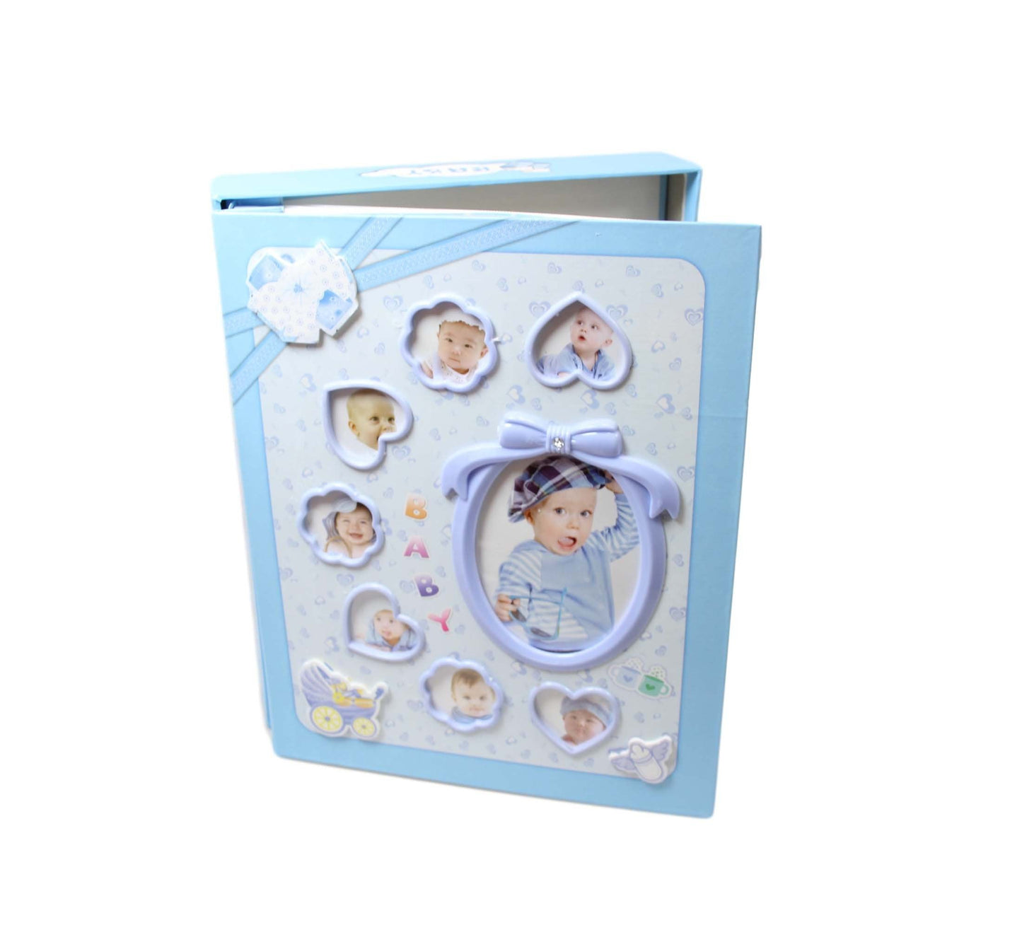 Baby First Days Boy Girl Photo Album With Hard Back Holds 120 Pictures 4" x 6" 5890 (Parcel Rate)