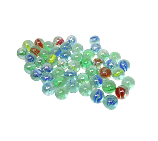 Assorted Glass Marbles Aquarium Fish Tank Decoration Sea Life Kids Toys 5894 (Parcel Rate)