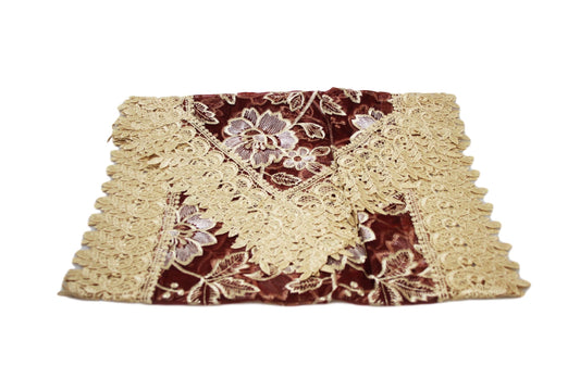 Decorative Polyester Traditional Moroccan Lace Floral Table Cloth Cover Runner 40 x 180 cm Assorted Colours and Designs 6040 (Large Letter Rate)