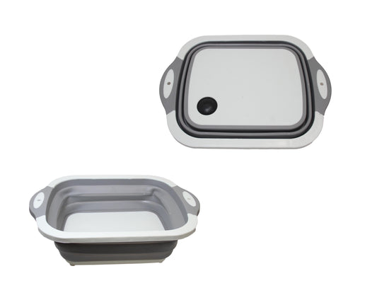 3 in 1 Collapsible Chopping Board Wash Basin and Basket 35 x 13 cm 6397 (Parcel Rate)
