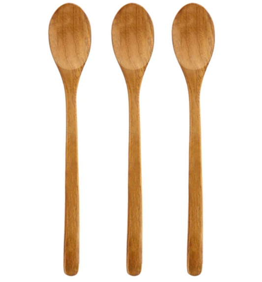 Wooden Kitchen Spoons 23 cm Pack of 3 6884 (Parcel Rate)