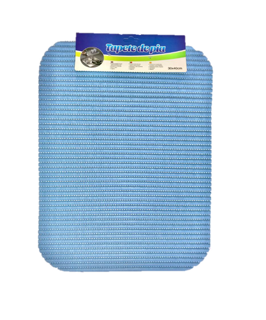 Rectangular Soft Ant-Slip Sink Mat 30 x 40 cm Assorted Colours 6994 (Parcel Rate)