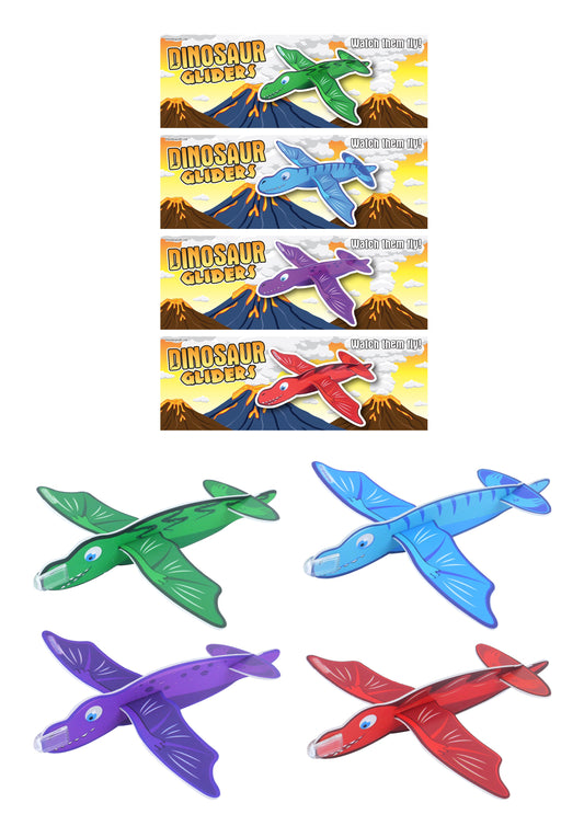 Dinosaur Gliders 1pcs Assorted Designs (17cm) R35367 A (Parcel Rate)p