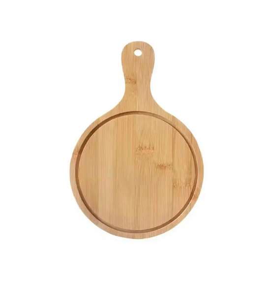 Wooden Pizza Plate Serving Chopping Board Medium 24.5 x 35.5 x 1 cm 7202 (Parcel Rate)
