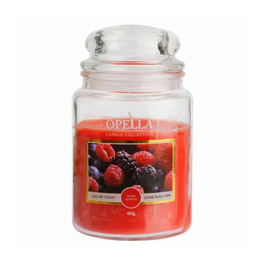 Jumbo Jar Opella Candle Fresh Berries 450g CDBJGB (Parcel Rate)
