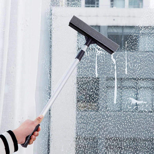 Dual Plastic Bathroom Window Wiper Squeegee and Sponge 61 cm 6972 A  (Parcel Rate)