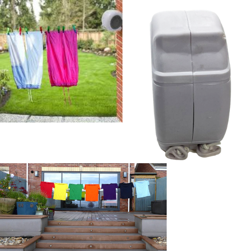 Easy To Install Retractable Washing Line 26 Metre Home Outdoors 02398 A  (Parcel Rate)p