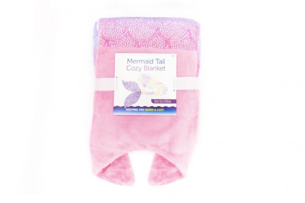 Mermaid Tail Cozy Blanket Plush Ombre Glitter Foil Tail 9475 (Parcel Rate)p