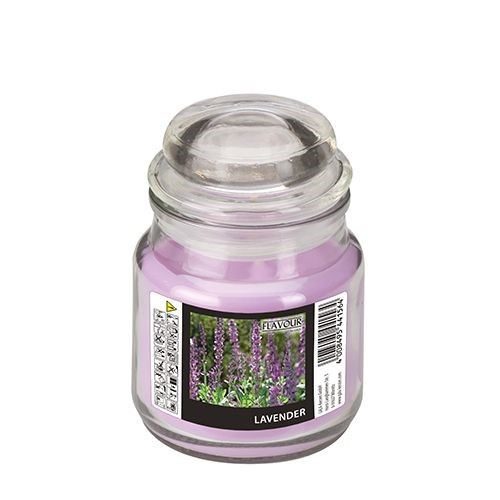 Scented Glass Candle Lavender 6.3 x 8.5 cm 1478 (Parcel Rate)