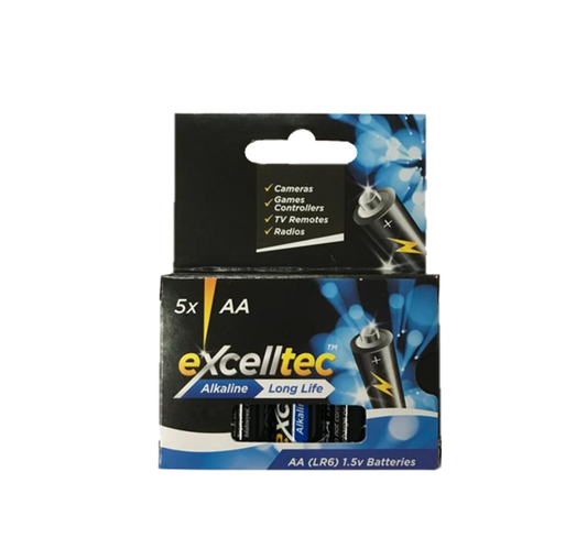 Excelltex AA Batteries Pack of 5 1.5V 990901 (Large Letter Rate)