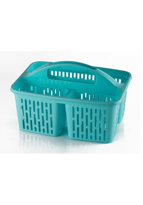 Kitchen Sink Storage Divided Organiser Basket With Handle Assorted Colours ALT146 (Parcel Rate)