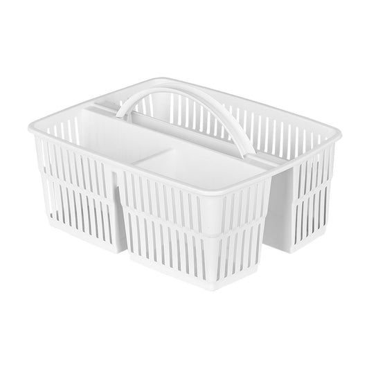 Plastart Kitchen Sink Divided Organiser Basket With Handle Assorted Colours 7.3L 26 x 34 x 21 cm BA690 ( Parcel Rate)