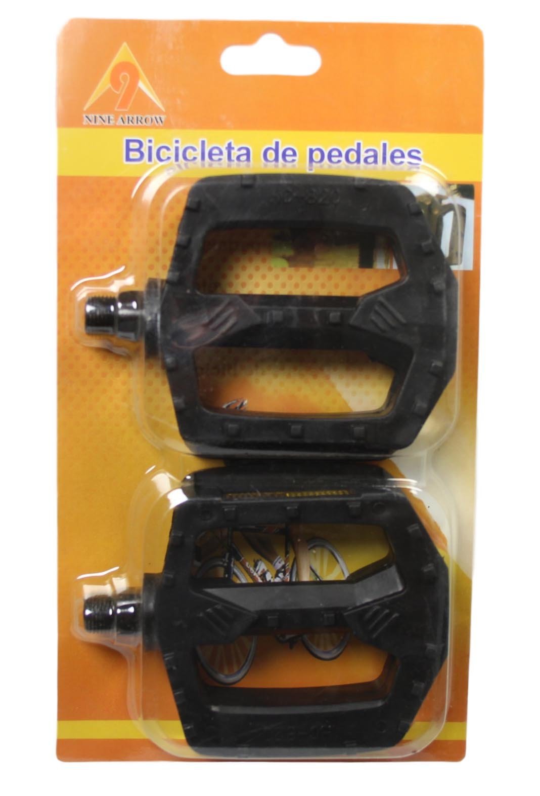 Bicycle Bike Pedals with Reflective Part 11cm Black 1852 (Large Letter Rate)