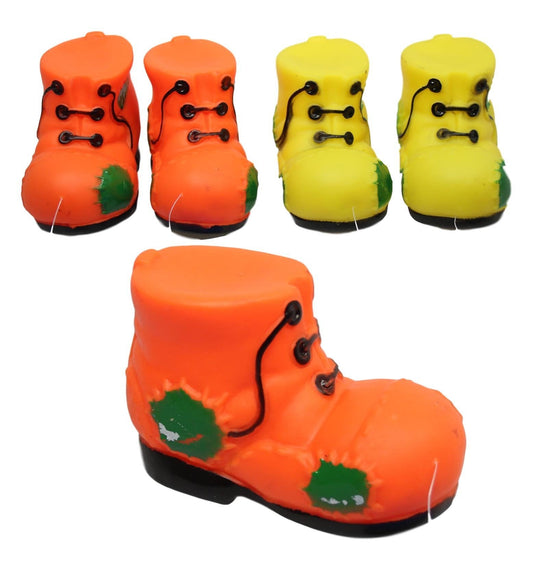 Pet Dog Toy Squeaky Boot Shoe 10 cm Assorted Colours 5368 (Parcel Rate)