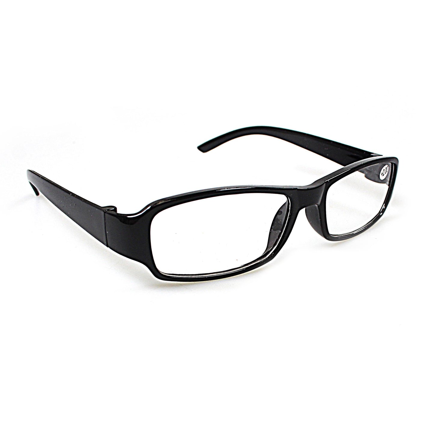 Plastic Calani Black Reading Glasses +1.00  BOX100 (Parcel Rate)