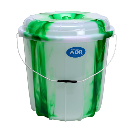 20 Litre Tie Dye Design Plastic Bucket Bin with Lid Assorted Colours MX4054 / 786985 A (Big Parcel Rate)