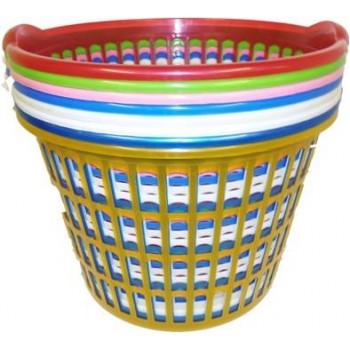 Plastic Multipurpose Use Large Laundry Basket Assorted Colours Available H0387
