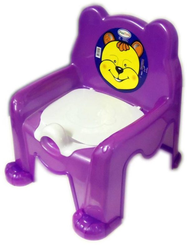 Plastic Baby Potty Chair Toilet 35cm x 28cm Assorted Colours H1599 (Big Parcel Rate)
