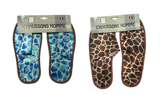 Bathroom Slippers Printed Design Sizes 35 - 45 Assorted Colours and Sizes LT2369 (Parcel Rate)