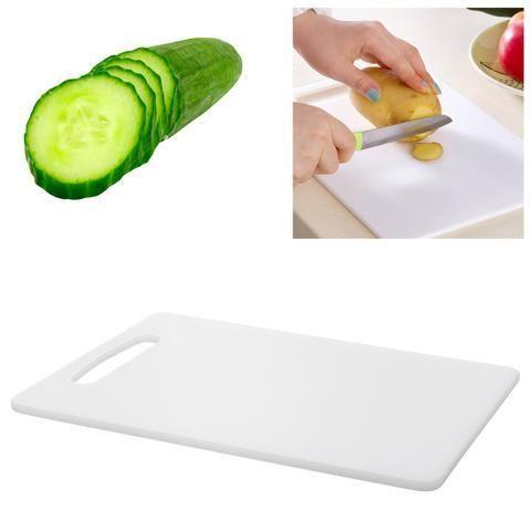 Professional Kitchen Chopping Board Plastic White Medium Small 27 x 17 cm 7008 (Parcel Rate)