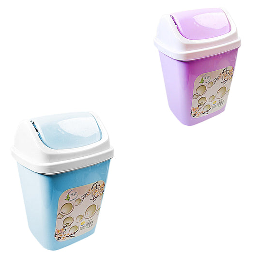 5 Litre Kitchen Bathroom Bedroom Mini Plastic Waste Bin Blue Purple 4931 (Parcel Rate)