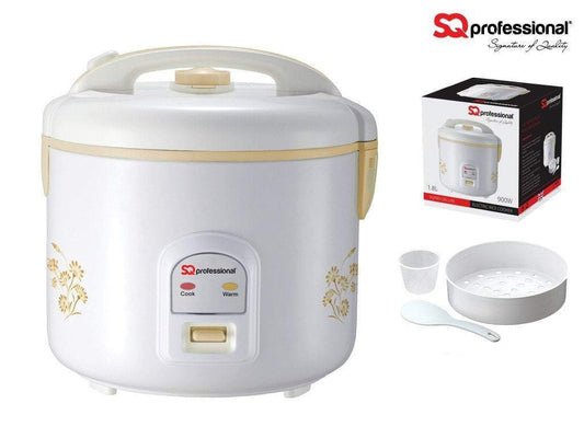 Sq Pro Deluxe Kitchen Electric Rice Cooker High Quality Full Set 1 Litre 8269 (Big Parcel Rate)p