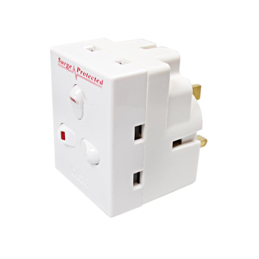 Pifco Switch Surge Adapter 3 Way Switch Adapter Diy PIF2075 (Parcel Rate)