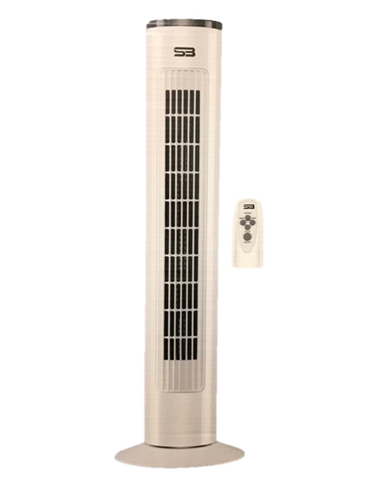 S3 29 Inch Tower Fan with Remote 16.3 x 14.5 x 74 cm 220 - 240V S31011 A (Big Parcel Rate)