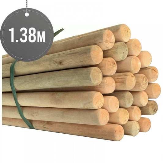 1Pc XL Thick Wooden Mop Stick 138 x 285 cm ST80538 / WS250 (Parcel Rate)