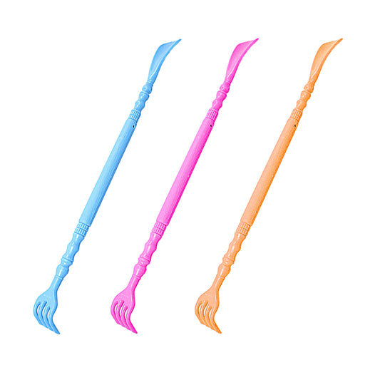 2-in-1 Plastic Shoe Horn and Back Scratcher 45 cm Assorted Colours 0810 (Parcel Rate)