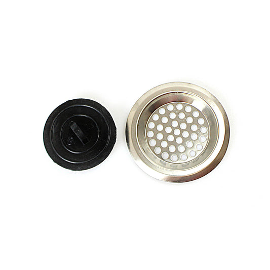 Water Drain Plug Filter Steel Sink Bathroom With Plastic Plug Diy Home (6cm Filter 4cm Plug) 0808 (Large Letter Rate)