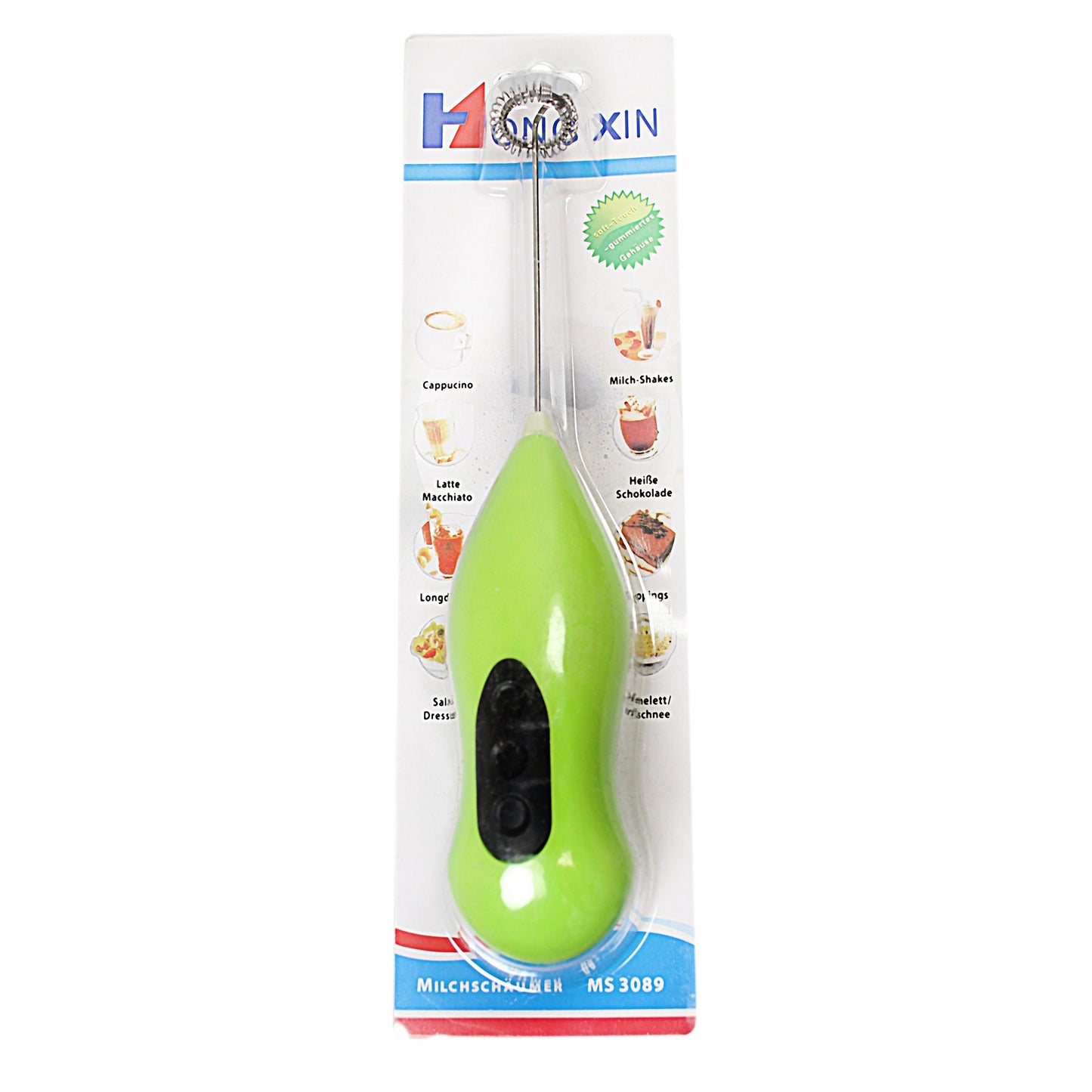 Hand Stirrer Coffee Milk Frother Stirrer Battery Operated 22 cm Assorted Colours 0129 A  (Parcel Rate)