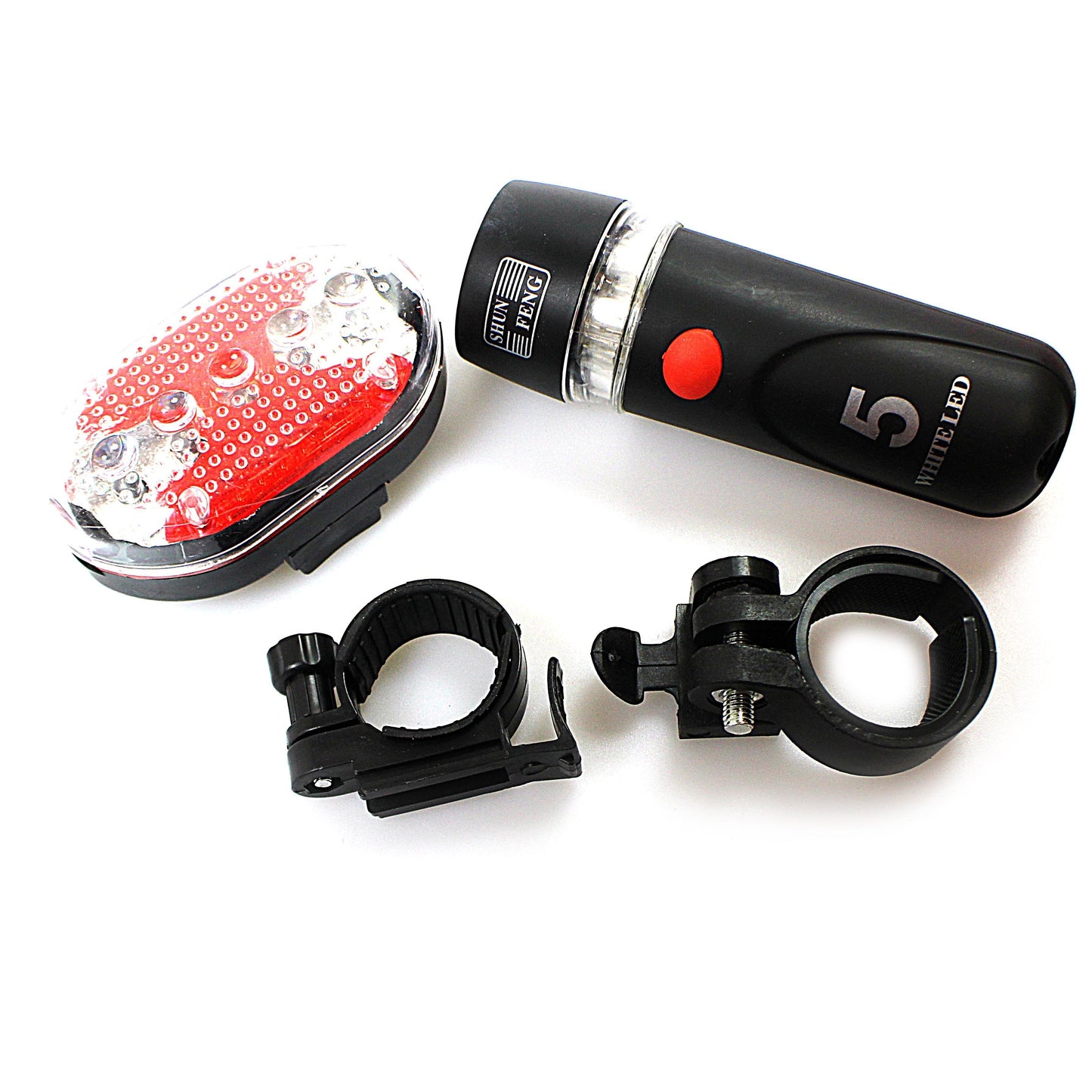 Bicycle Bike LED Head Light Pack of 4 0527 (Parcel Rate)